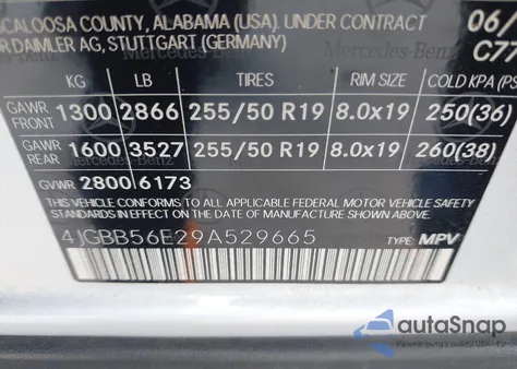 2009 Mercedes-Benz Ml 350 z USA, uszkodzony, nr VIN 4JGBB56E29A529665